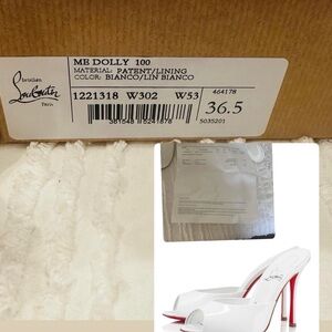 Christian Louboutin White Patent Heels